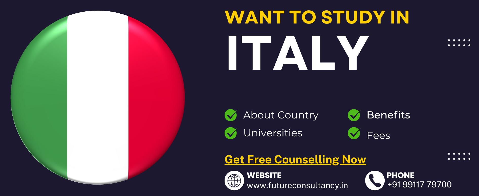 Study in ITALY - Future Consultancy Services
